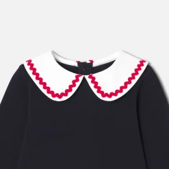 Jacadi Robe bébé fille en molleton - marine MARINE JACADI Outlet