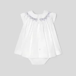 Jacadi Robe bébé fille en popeline - blanc BLANC JACADI Outlet