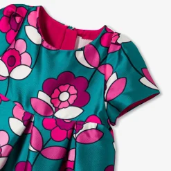 Jacadi Robe bébé fille en satin - lore BLEU/MULTICO Outlet