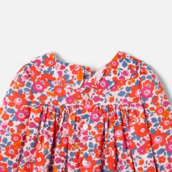 Jacadi Robe bébé fille en tissu Liberty - lore ROSE/MULTICO
