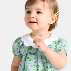 Jacadi Robe bébé fille en Tissu Liberty - lore BLANC/MULTICO Outlet