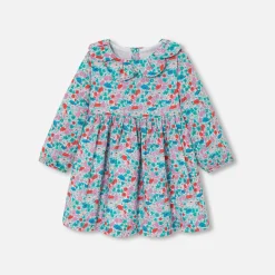 Jacadi Robe bébé fille en Tissu Liberty BLANC/MULTICO New