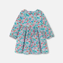Jacadi Robe bébé fille en Tissu Liberty BLANC/MULTICO New