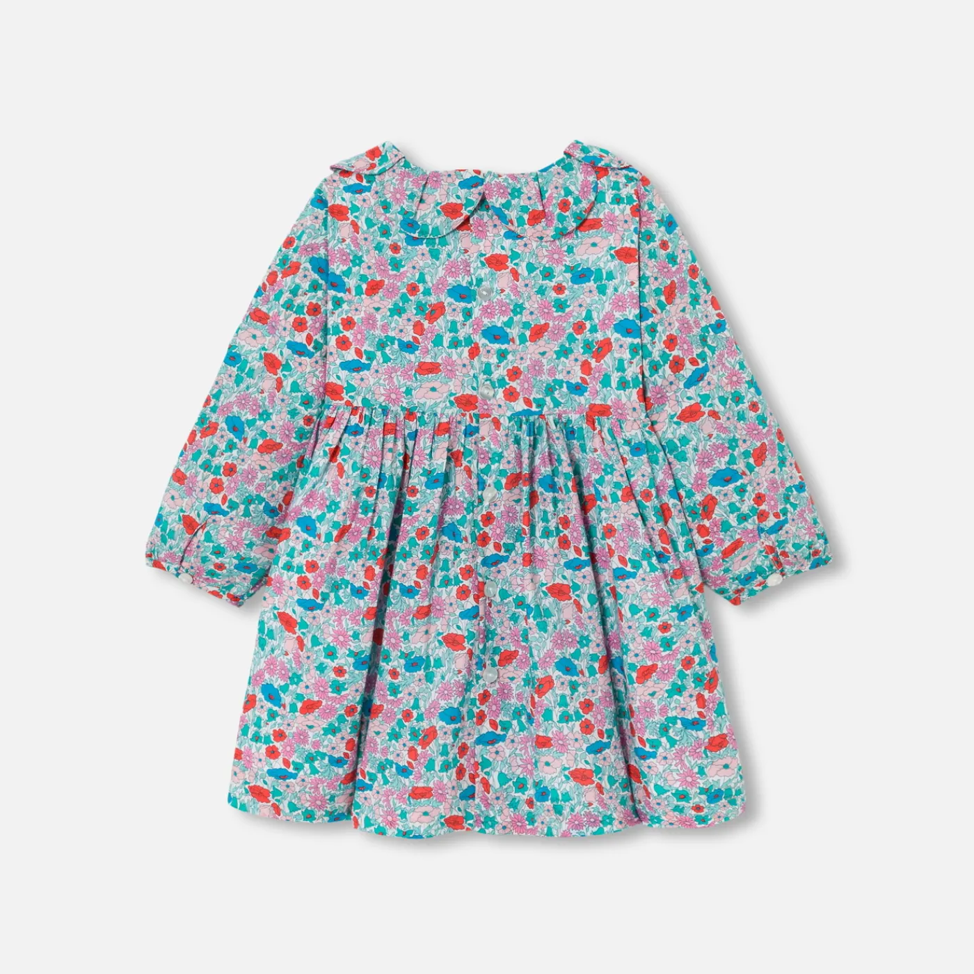 Jacadi Robe bébé fille en Tissu Liberty BLANC/MULTICO New
