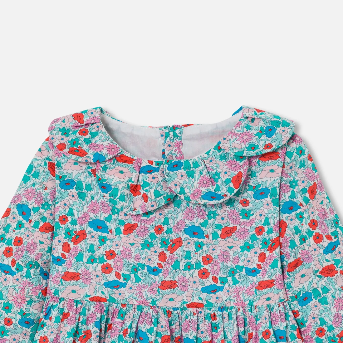 Jacadi Robe bébé fille en Tissu Liberty BLANC/MULTICO New