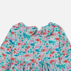 Jacadi Robe bébé fille en Tissu Liberty BLANC/MULTICO New