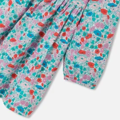 Jacadi Robe bébé fille en Tissu Liberty BLANC/MULTICO New