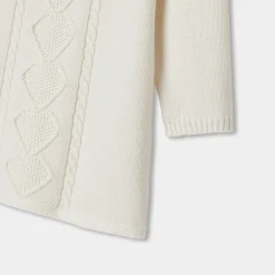 Jacadi Robe bébé fille en tricot - lore BLANC DOUX/MULTICO New