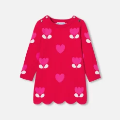 Jacadi Robe bébé fille en tricot - rouge ROUGE JACADI Best