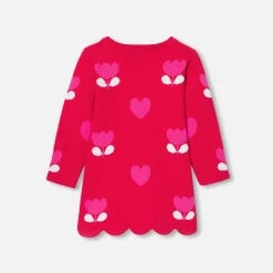 Jacadi Robe bébé fille en tricot - rouge ROUGE JACADI Best