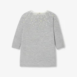 Jacadi Robe bébé fille en tricot - gris chine clair GRIS CHINE CLAIR JACADI Sale