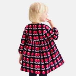 Jacadi Robe bébé fille en velours - lore MULTICO Discount