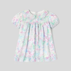 Jacadi Robe bébé fille manches courtes - lore BLANC/MULTICO Discount