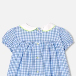 Jacadi Robe bébé fille manches courtes - BLEU/BLANC Discount