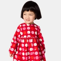 Jacadi Robe bébé fille manches longues - lore ROUGE/MULTICO