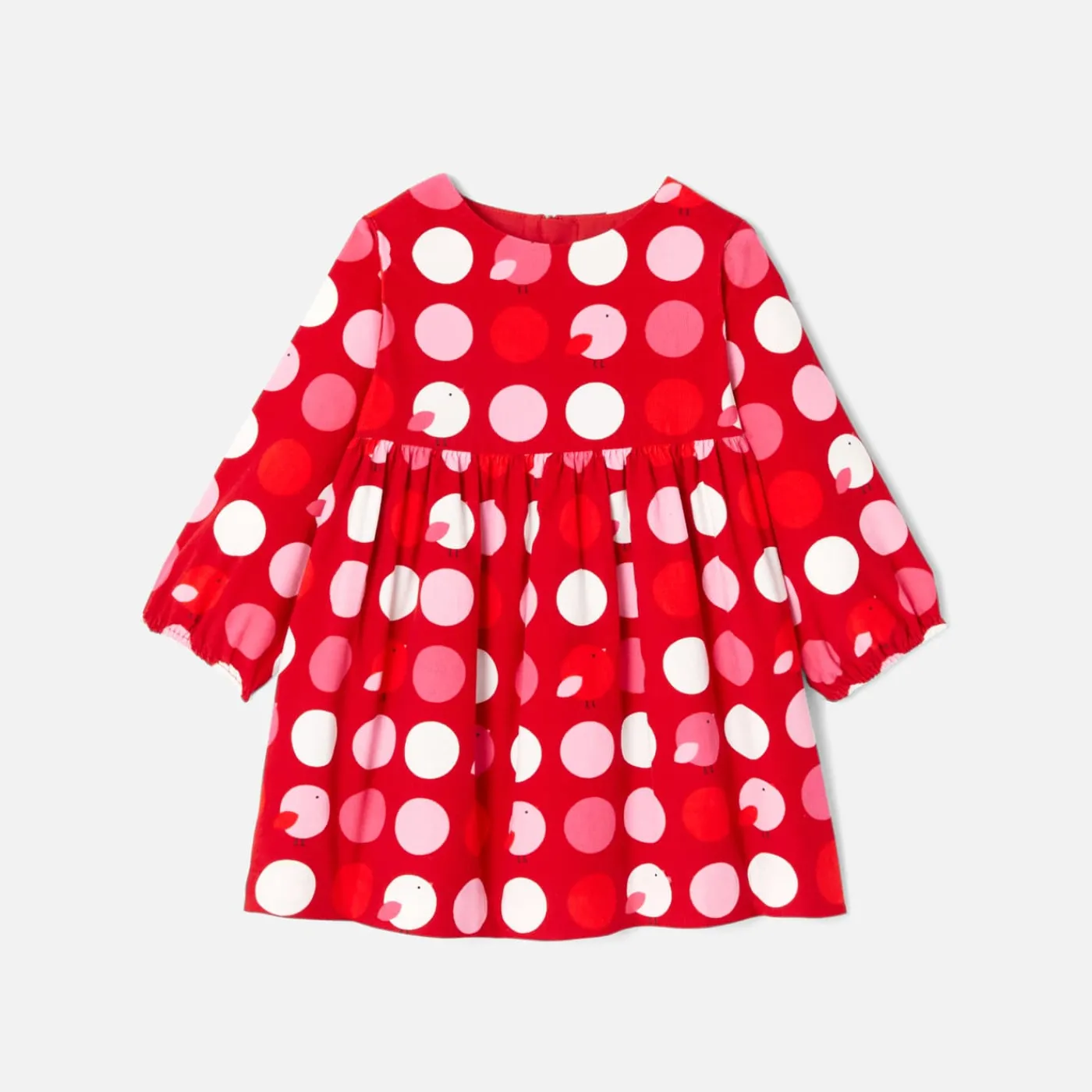 Jacadi Robe bébé fille manches longues - lore ROUGE/MULTICO