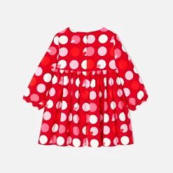 Jacadi Robe bébé fille manches longues - lore ROUGE/MULTICO
