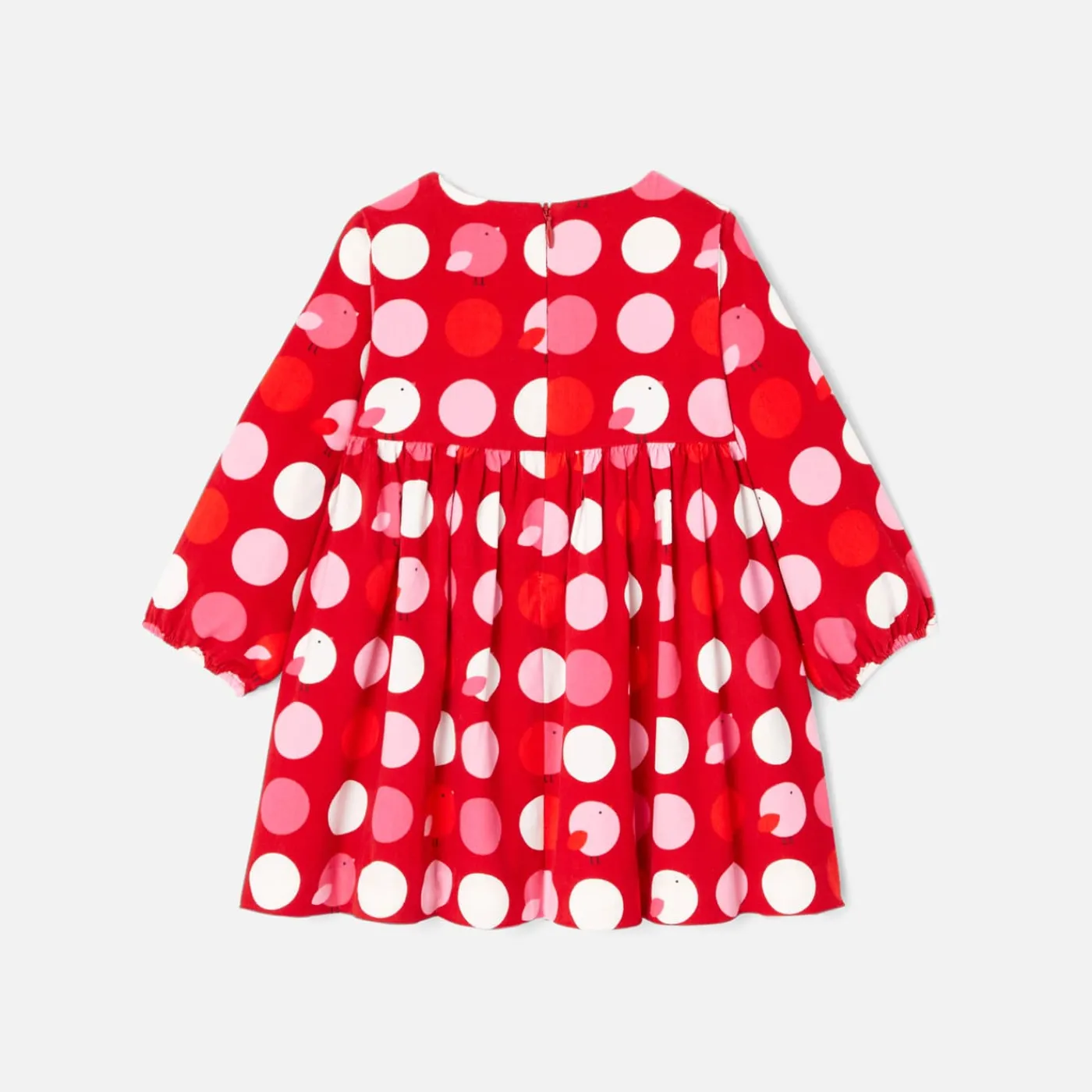 Jacadi Robe bébé fille manches longues - lore ROUGE/MULTICO