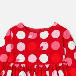 Jacadi Robe bébé fille manches longues - lore ROUGE/MULTICO