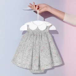 Jacadi Robe bébé fille Mon premier - lore BLANC/MULTICO Hot