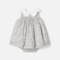 Jacadi Robe bébé fille Mon premier - lore BLANC/MULTICO Hot