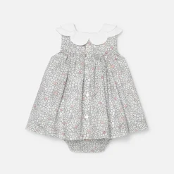 Jacadi Robe bébé fille Mon premier - lore BLANC/MULTICO Hot