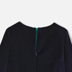 Jacadi Robe bi-matière enfant fille - marine MARINE JACADI Clearance