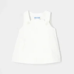 Jacadi Robe chasuble bébé fille en velours - blanc doux BLANC DOUX JACADI Sale