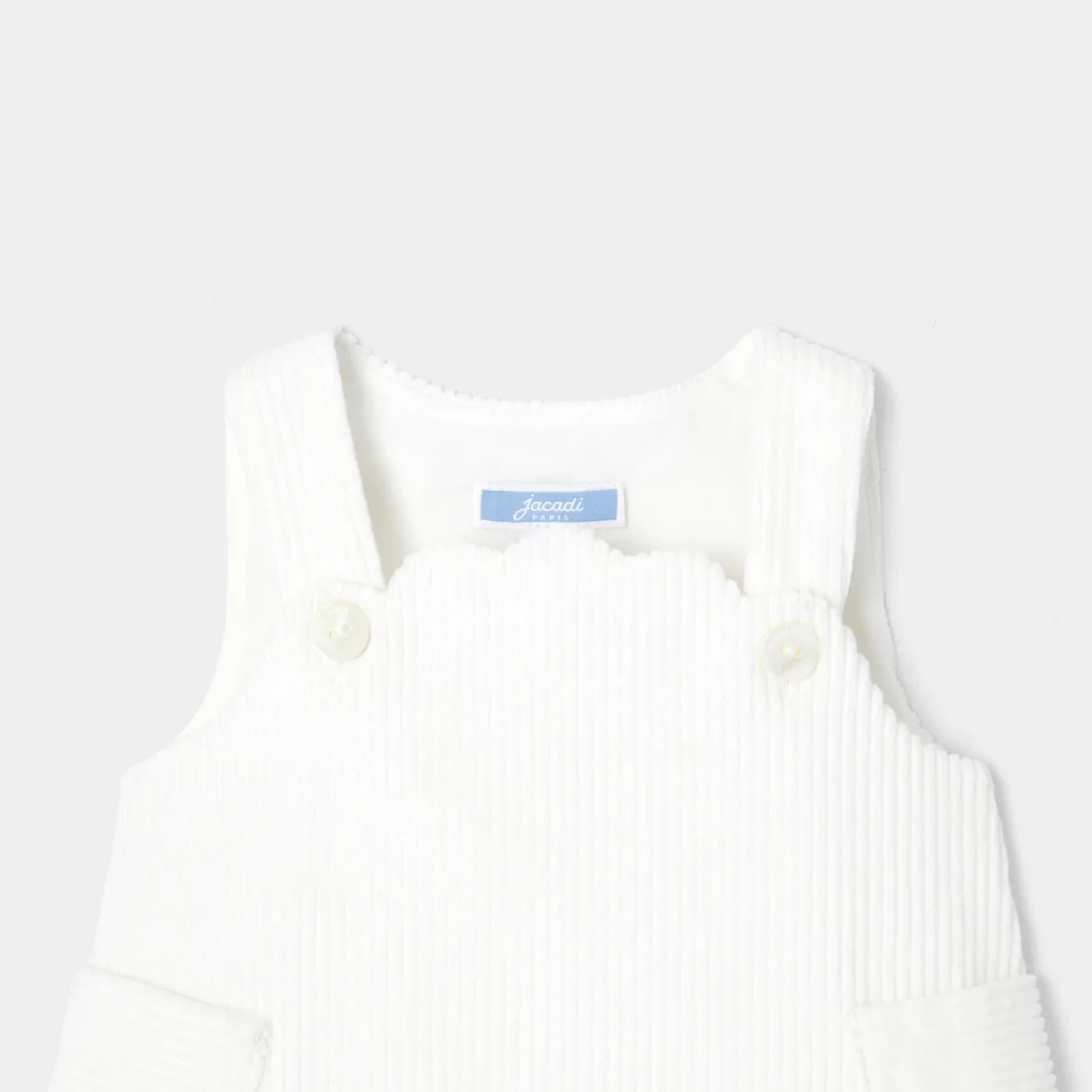 Jacadi Robe chasuble bébé fille en velours - blanc doux BLANC DOUX JACADI Sale