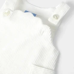Jacadi Robe chasuble bébé fille en velours - blanc doux BLANC DOUX JACADI Sale