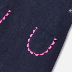 Jacadi Robe chasuble bébé fille en jean - DENIM FONCE New