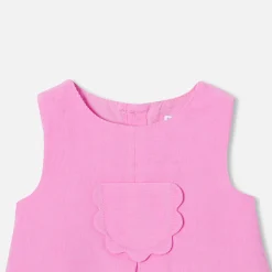 Jacadi Robe chasuble bébé fille en velours - ROSE MOYEN New