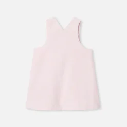 Jacadi Robe chasuble bébé fille en velours - rose poudre ROSE POUDRE JACADI Sale