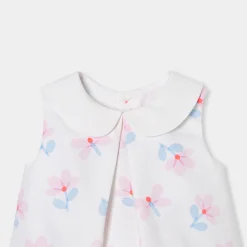 Jacadi Robe chasuble bébé fille en piqué de coton - lore BLANC/MULTICO New