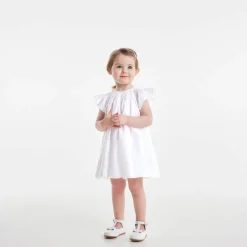 Jacadi Robe de cérémonie en lin bébé fille - blanc BLANC JACADI New