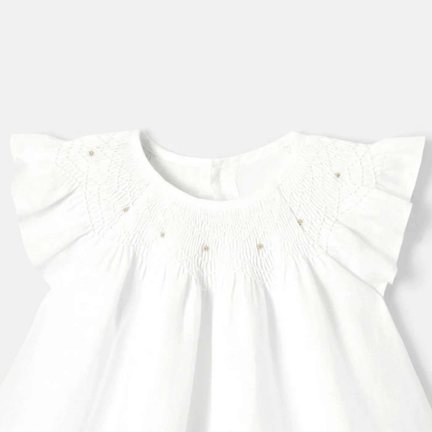 Jacadi Robe de cérémonie en lin bébé fille - blanc BLANC JACADI New