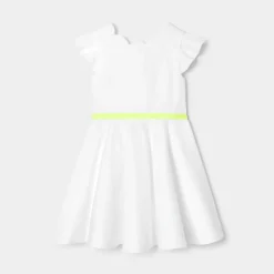 Jacadi Robe de cérémonie enfant fille - blanc BLANC JACADI Sale