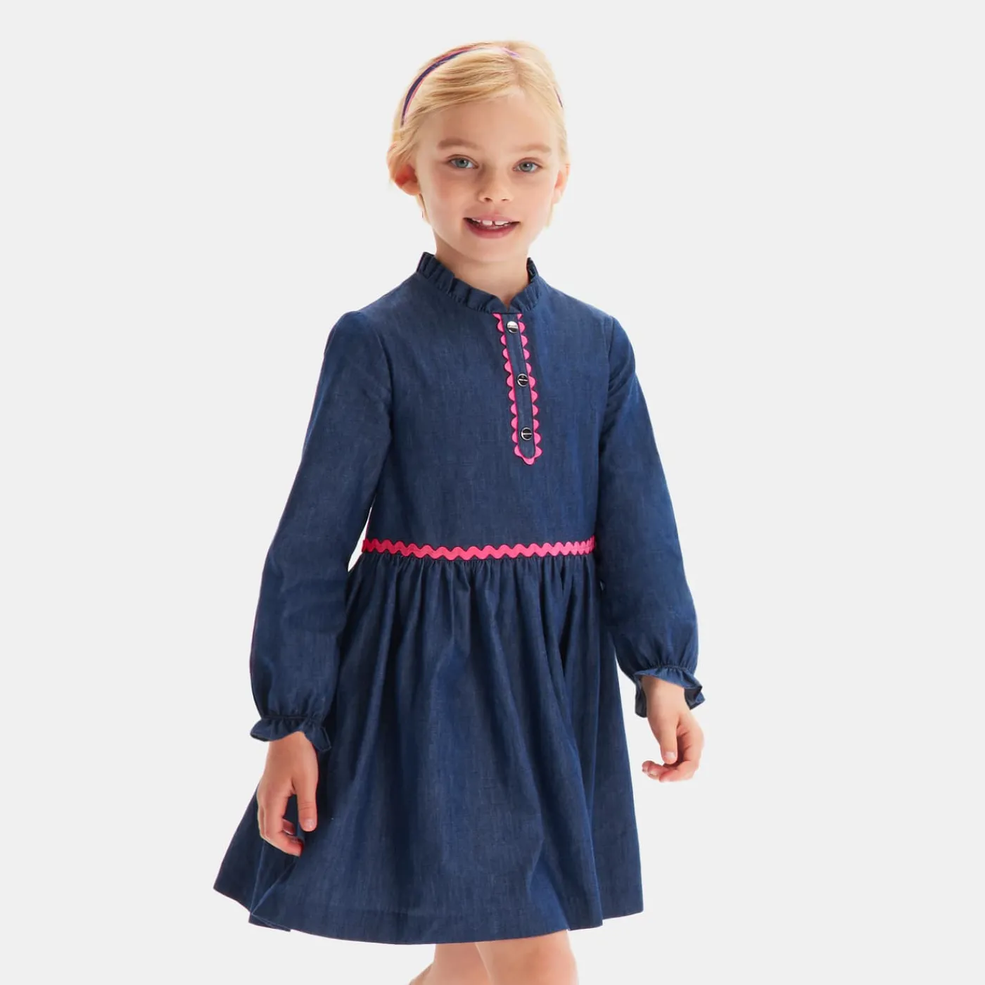 Jacadi Robe enfant fille en jean - BLEU DENIM Best