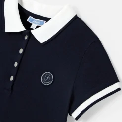 Jacadi Robe enfant fille en piqué de coton - marine MARINE JACADI Clearance