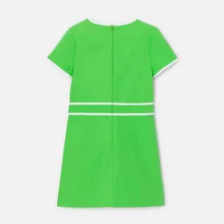 Jacadi Robe enfant fille en piqué alvéolé - VERT TREFLE Hot