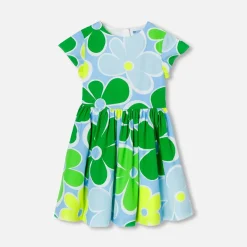 Jacadi Robe enfant fille en popeline - lore BLANC/MULTICO Best
