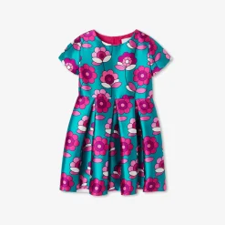 Jacadi Robe enfant fille en satin - lore BLEU/MULTICO Discount