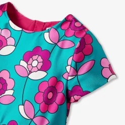 Jacadi Robe enfant fille en satin - lore BLEU/MULTICO Discount