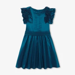 Jacadi Robe enfant fille en taffetas - BLEU TURQUOISE Hot