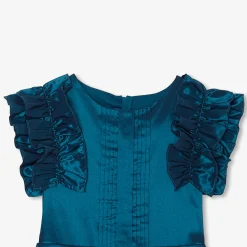 Jacadi Robe enfant fille en taffetas - BLEU TURQUOISE Hot