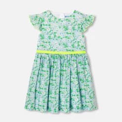 Jacadi Robe enfant fille en tissu Liberty BLANC/MULTICO New