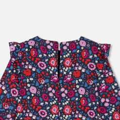 Jacadi Robe enfant fille en tissu Liberty - lore MARINE/MULTICO Best