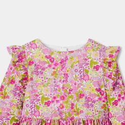 Jacadi Robe enfant fille en tissu Liberty - lore BLANC/MULTICO Sale