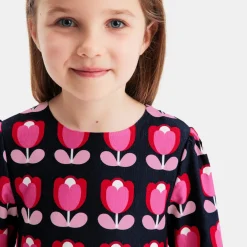 Jacadi Robe enfant fille en velours - lore BLEU/MULTICO Outlet
