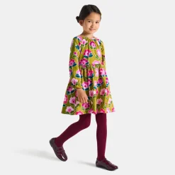 Jacadi Robe enfant fille en velours milleraies - lore CUMIN/MULTICO